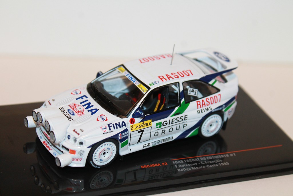 FORD ESCORT RS COSWORTH #7 F.DELECOUR - C.FRANCOIS RALLYE MONTE - CARLO 1995 IXO 1/43°