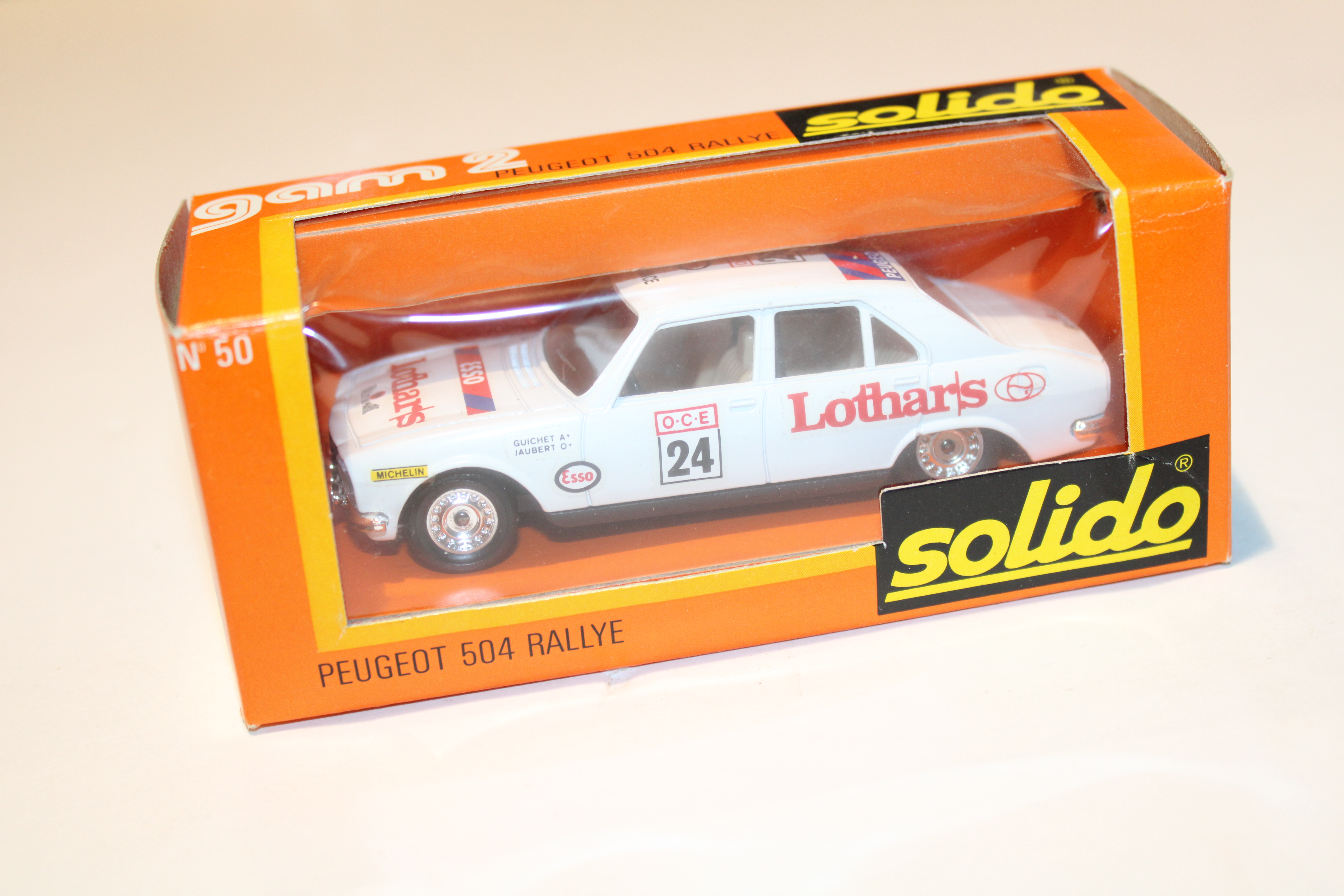PEUGEOT 504 RALLY N°24 SOLIDO 1/43°