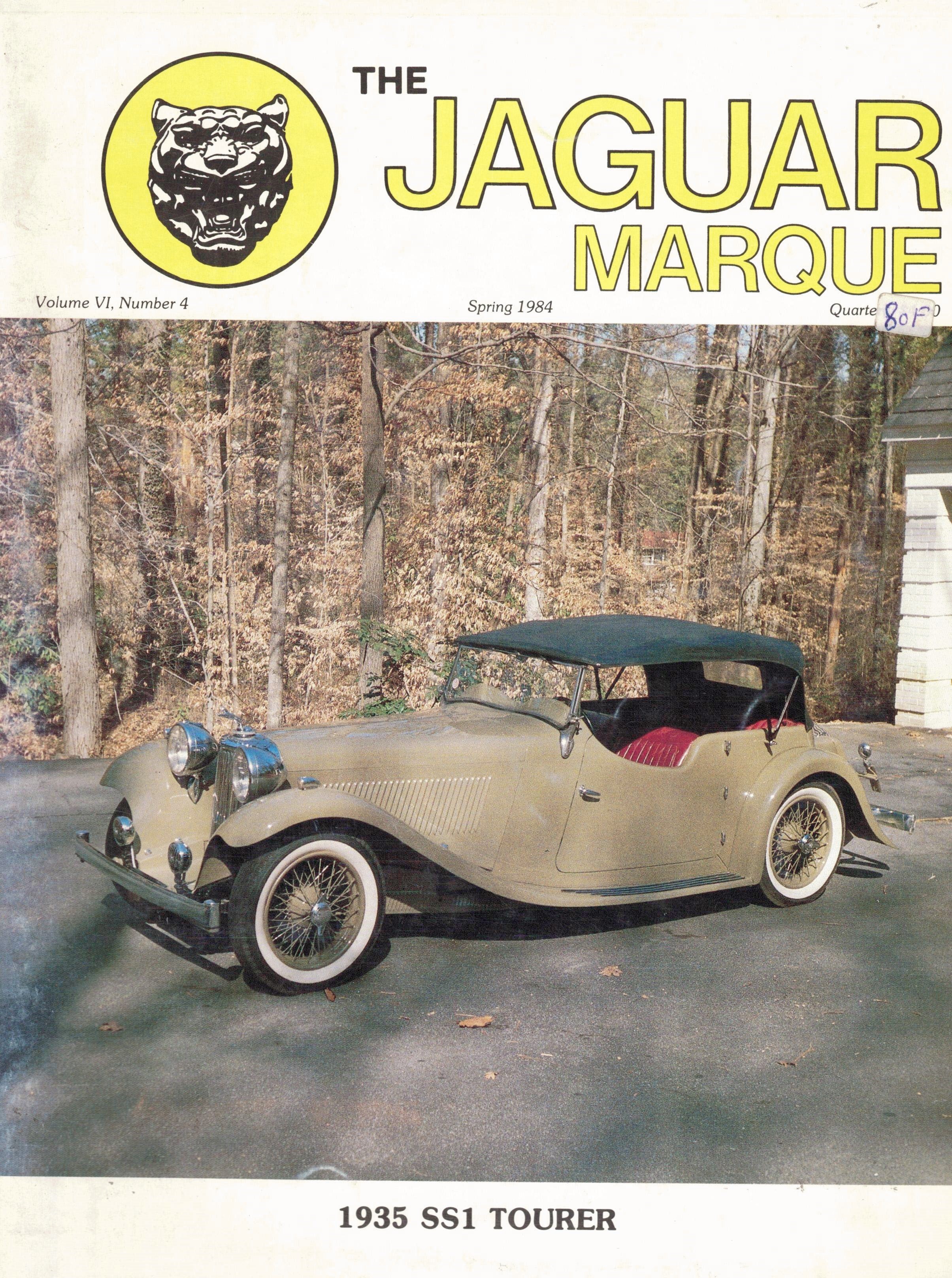 THE JAGUAR MARQUE - SPRING 1984 1935 SS1 TOURER