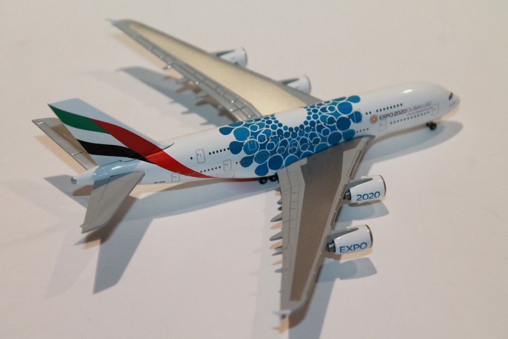 AIRBUS A380-800 "EXPO 2020 DUBAI" HERPA 1/500°