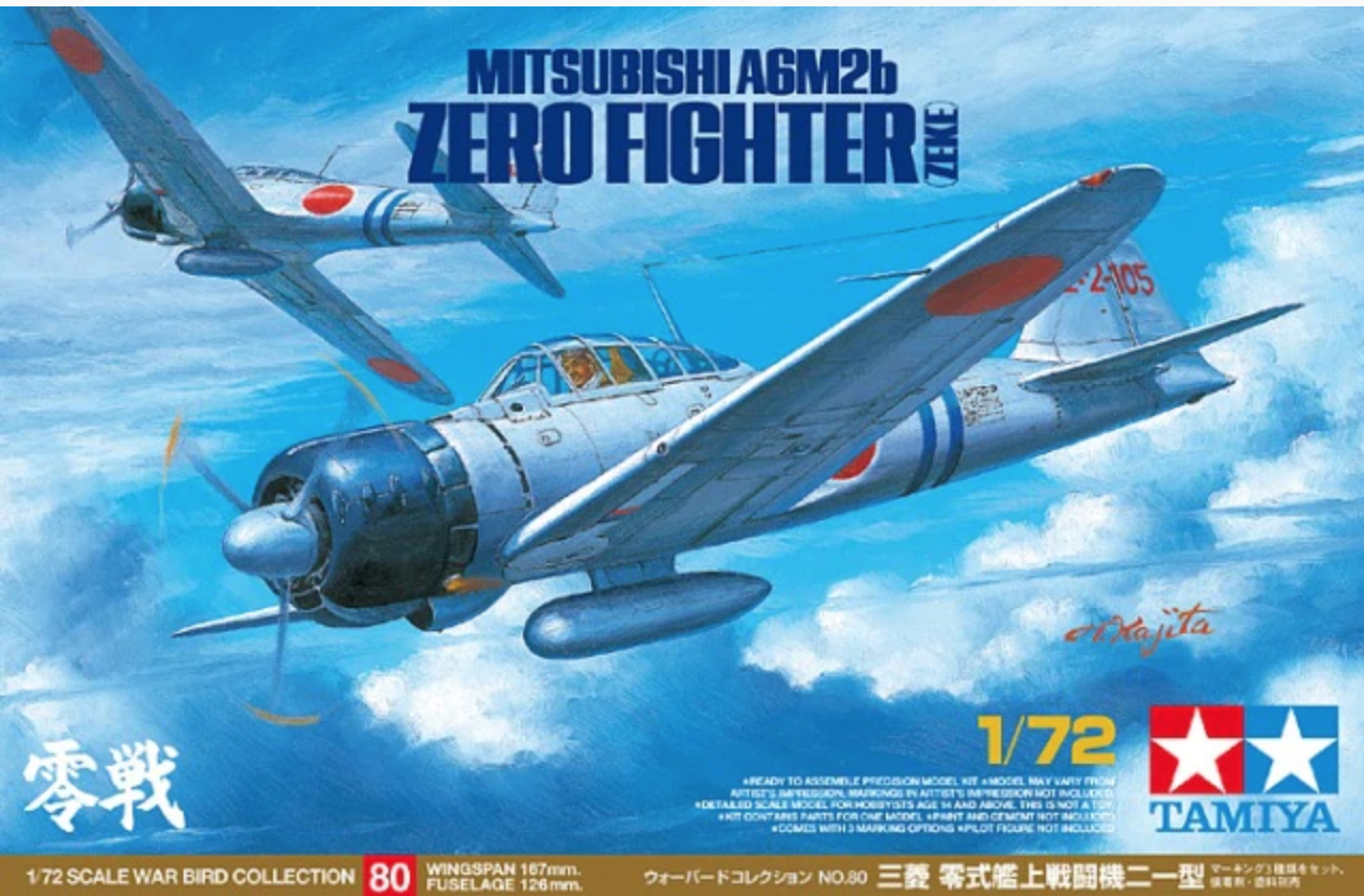 MITSUBISHI ZERO FIGHTER TAMIYA 1/72°