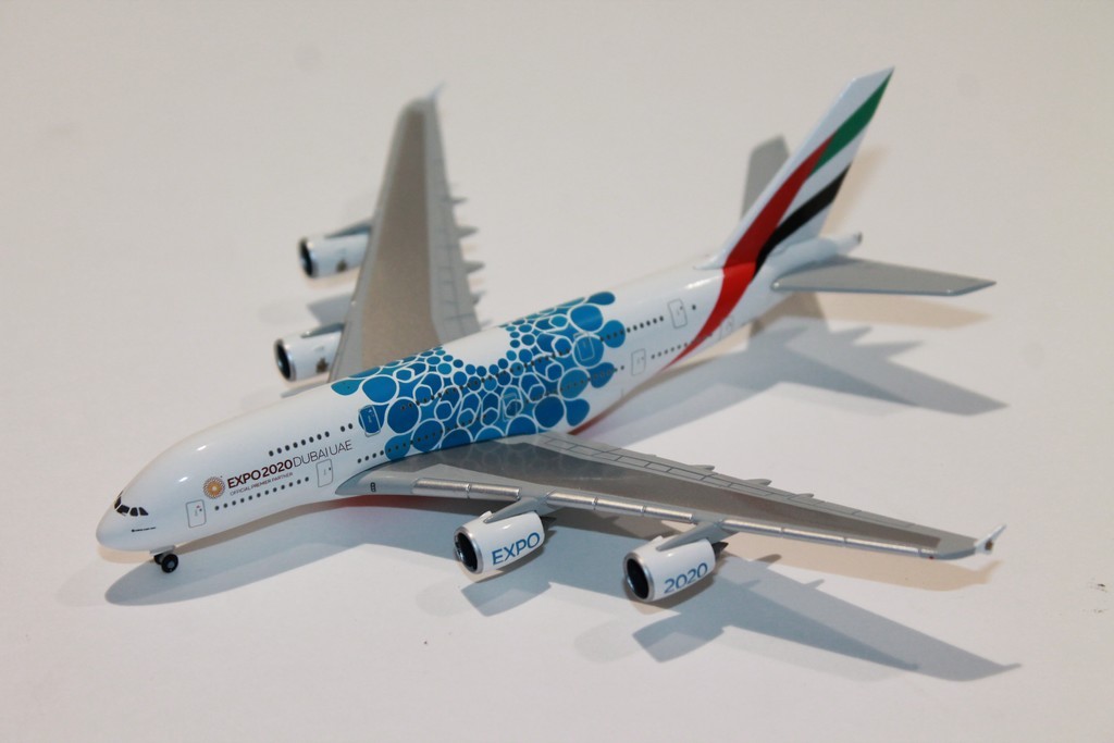 AIRBUS A380-800 "EXPO 2020 DUBAI" HERPA 1/500°