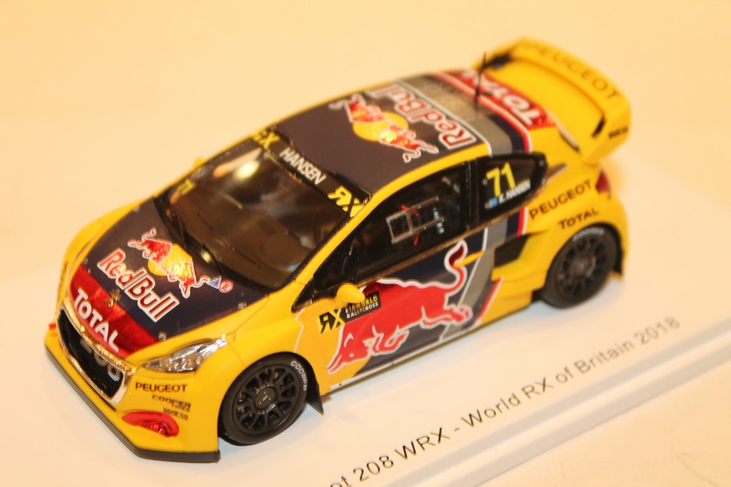 PEUGEOT 208 N°71 WRX-WORLD RX OF BRITAIN 2018 SPARK 1/43°