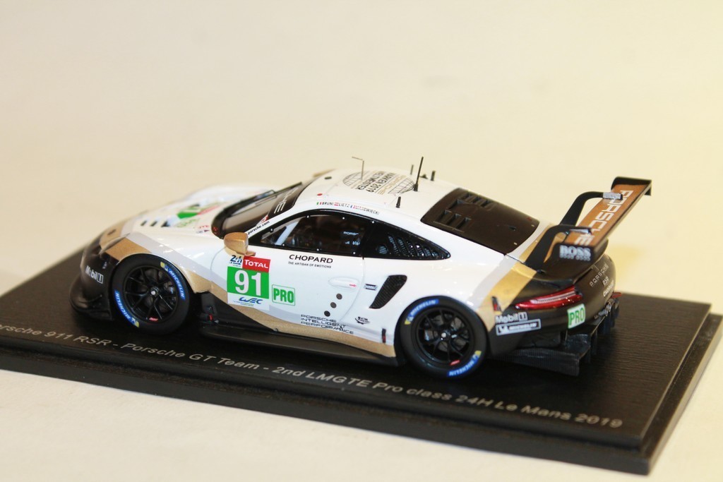 PORSCHE 911 RSR N°91 GT TEAM 2ND LM 2019 SPARK 1/43°