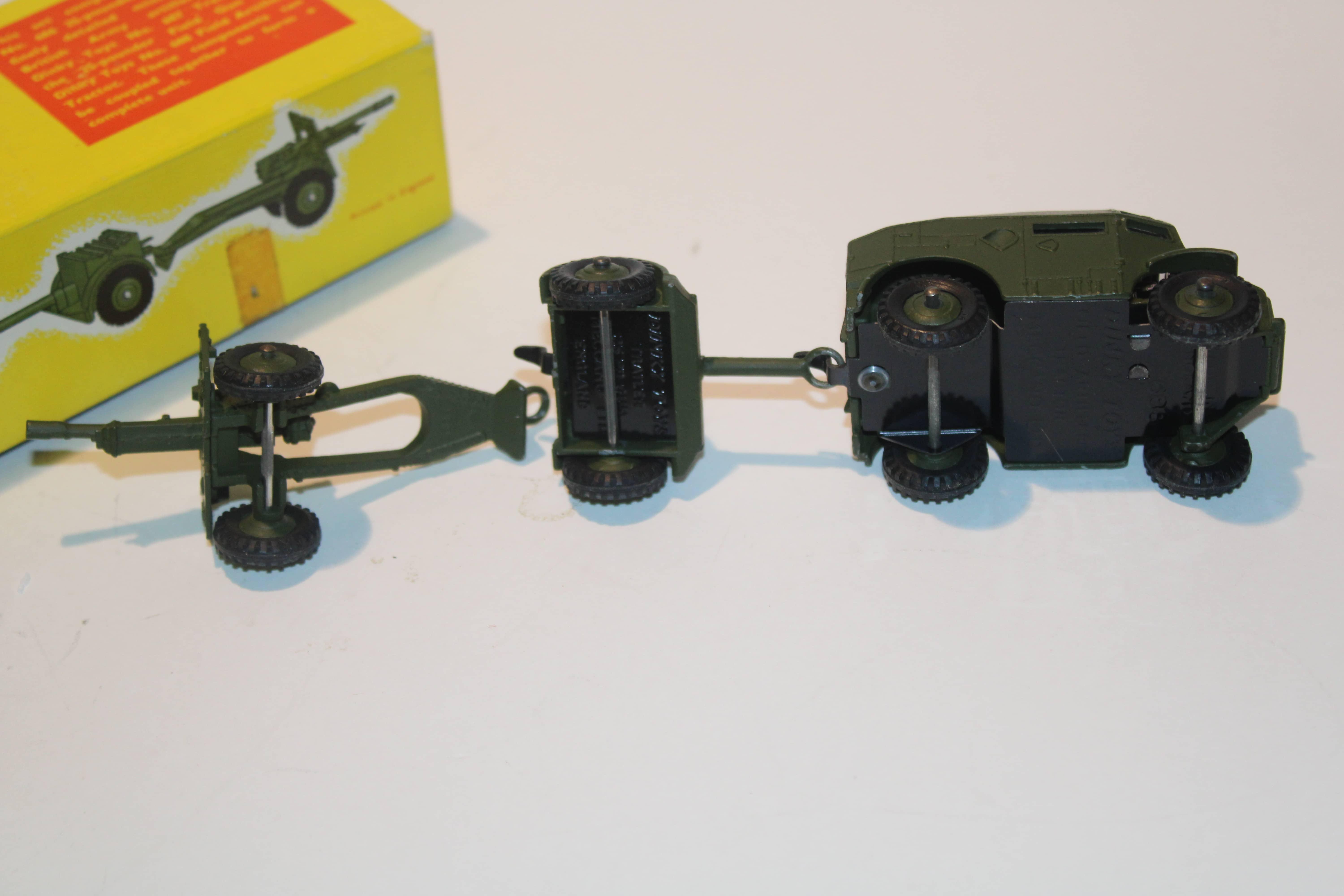 25-POUNDER FIELD GUN SET 1960 DINKY TOYS 1/55°