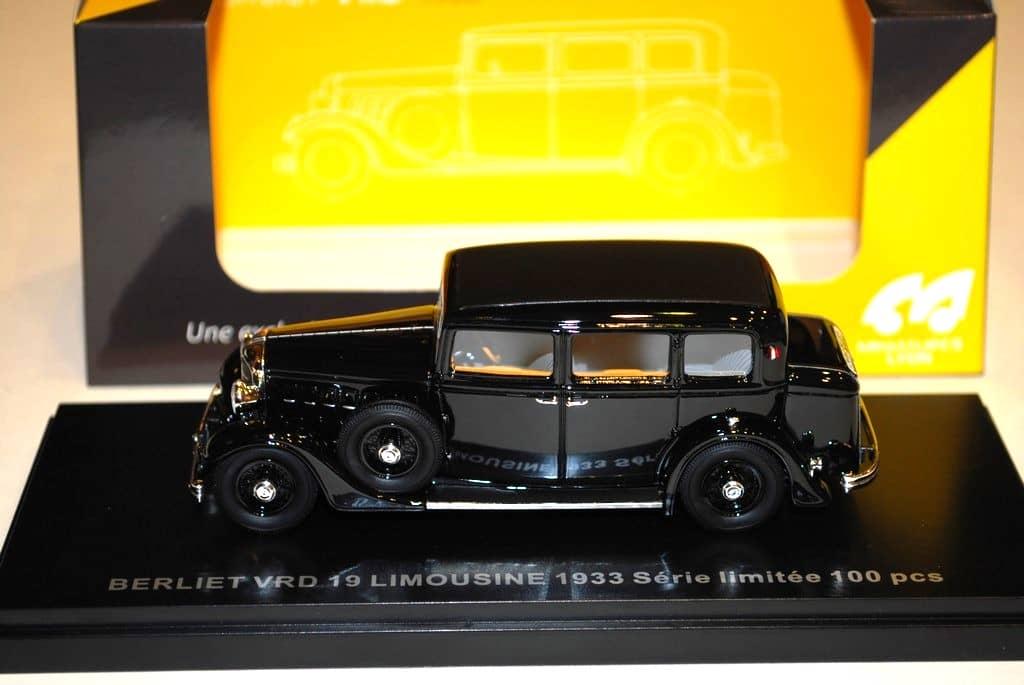 BERLIET VRD 19 LIMOUSINE (avant restauration) 1933 MINIATURES LYON 1/43°