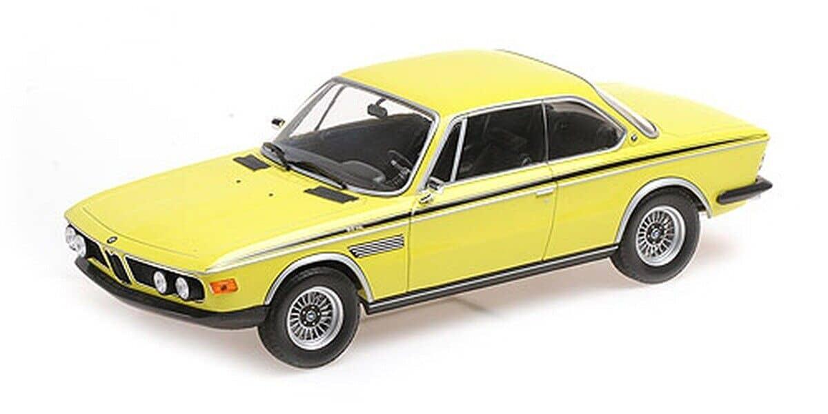BMW 3.0 CSL 1971 YELLOW MINICHAMPS 1/18°