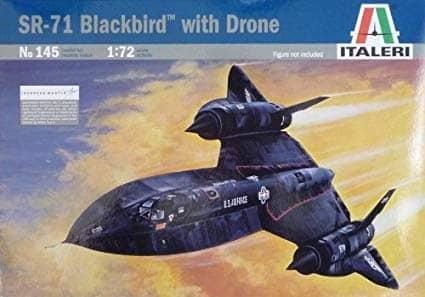 SR-71 BLACKBIRD WITH DRONE ITALERI 1/72°