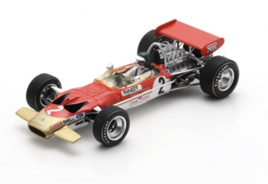 LOTUS 49B N°2 Vainqueur GP US 1969 Jochen Rindt SPARK 1/43