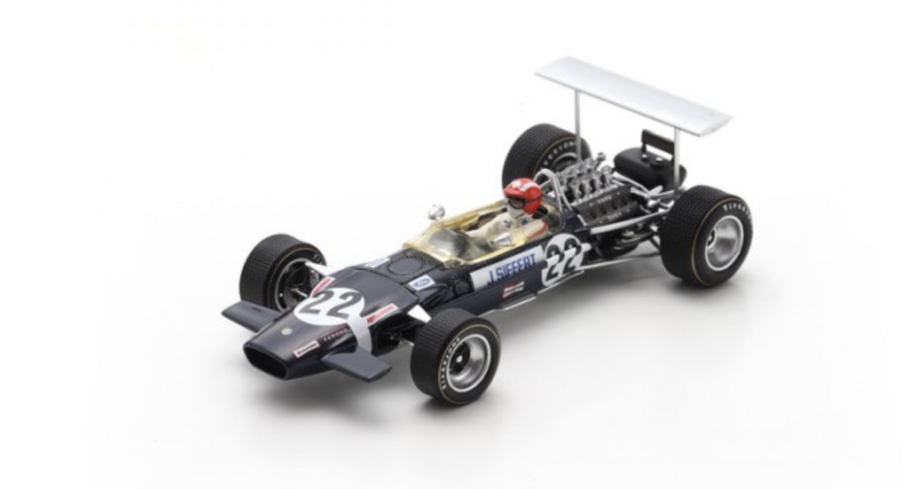 LOTUS 49B N°22 Vainqueur GP UK 1968 Jo Siffert spark 1/43