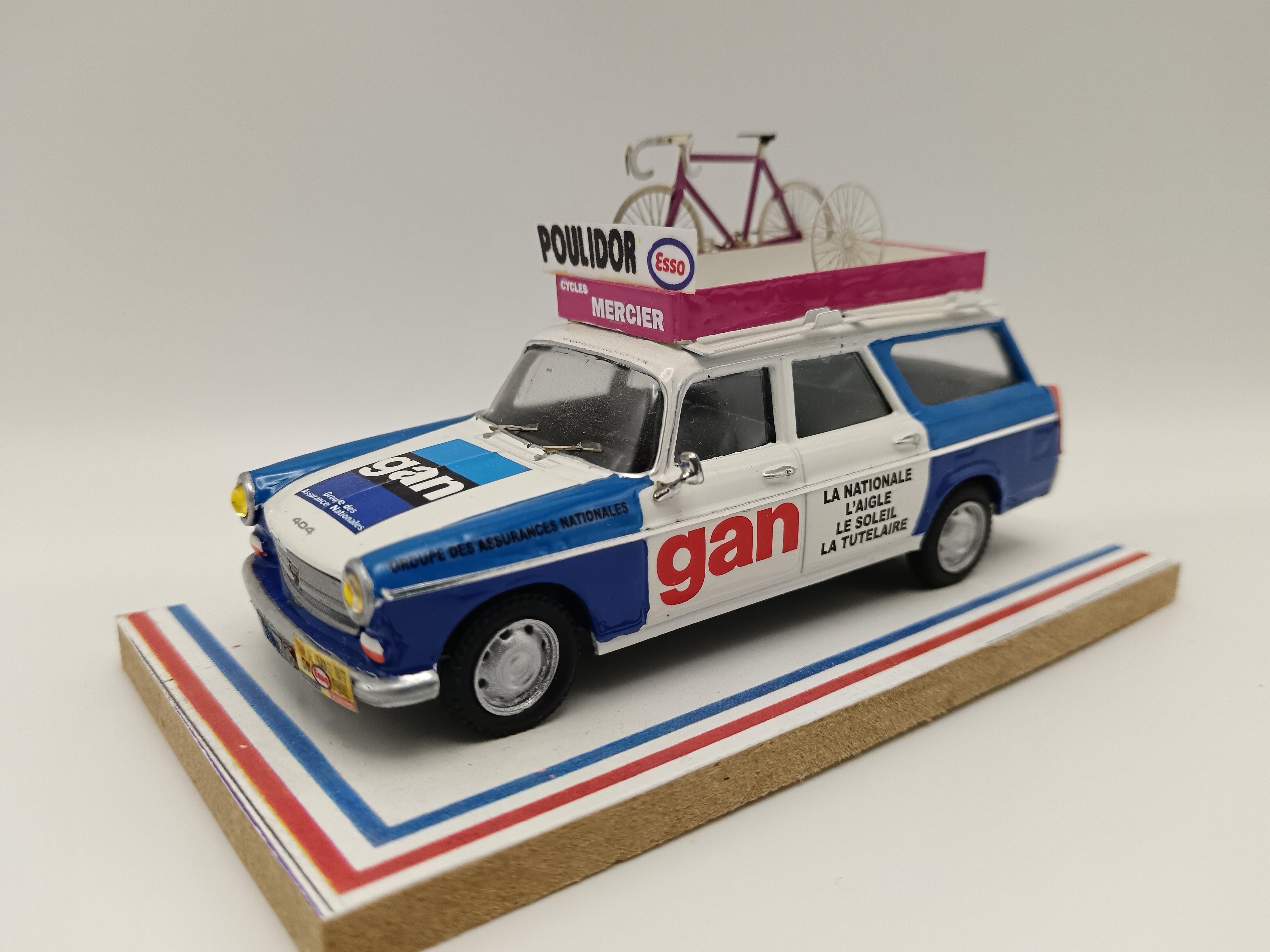 PEUGEOT 404 BREAK GAN TDF 1972 AUTORECLAME 1/43°