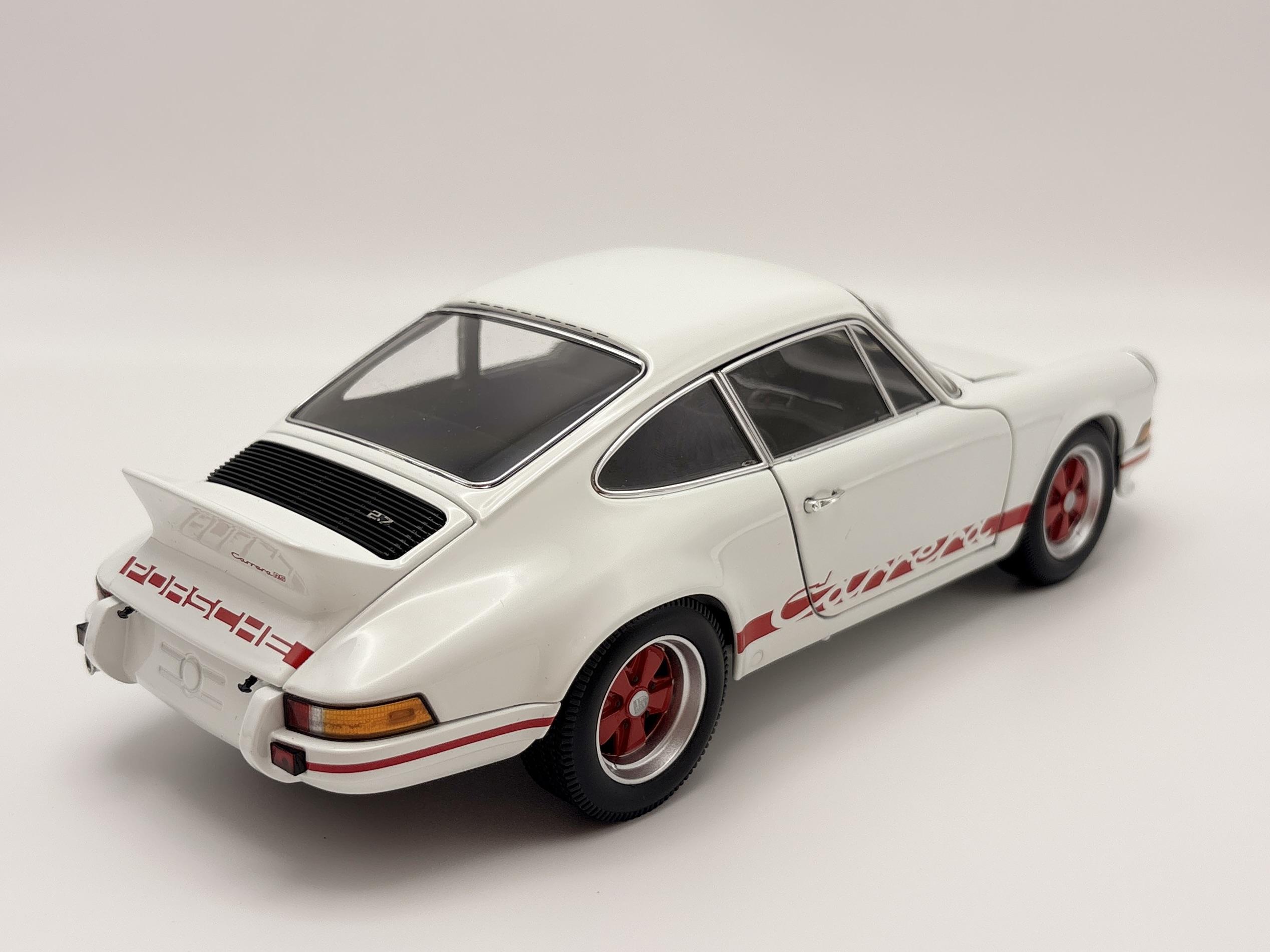 PORSCHE 911 CARRERA 2.7 RS  BLANC/ROUGE MINICHAMPS 1/18