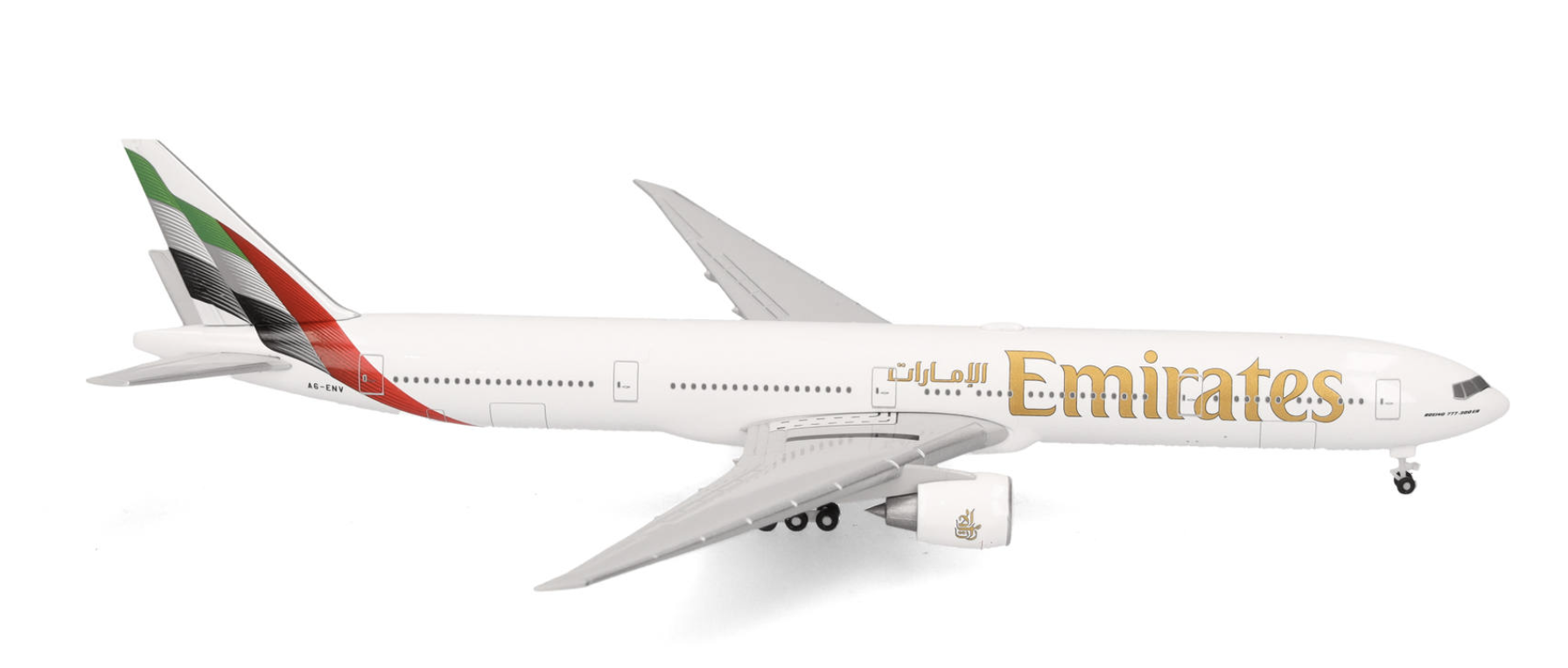 Emirates Boeing 777-300ER - new 2023 colors – A6-ENV HERPA 1/500