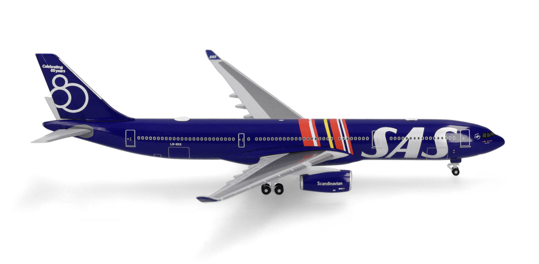 SAS Scandinavian Airlines Airbus A330-300 - 80 Years HERPA 1/500