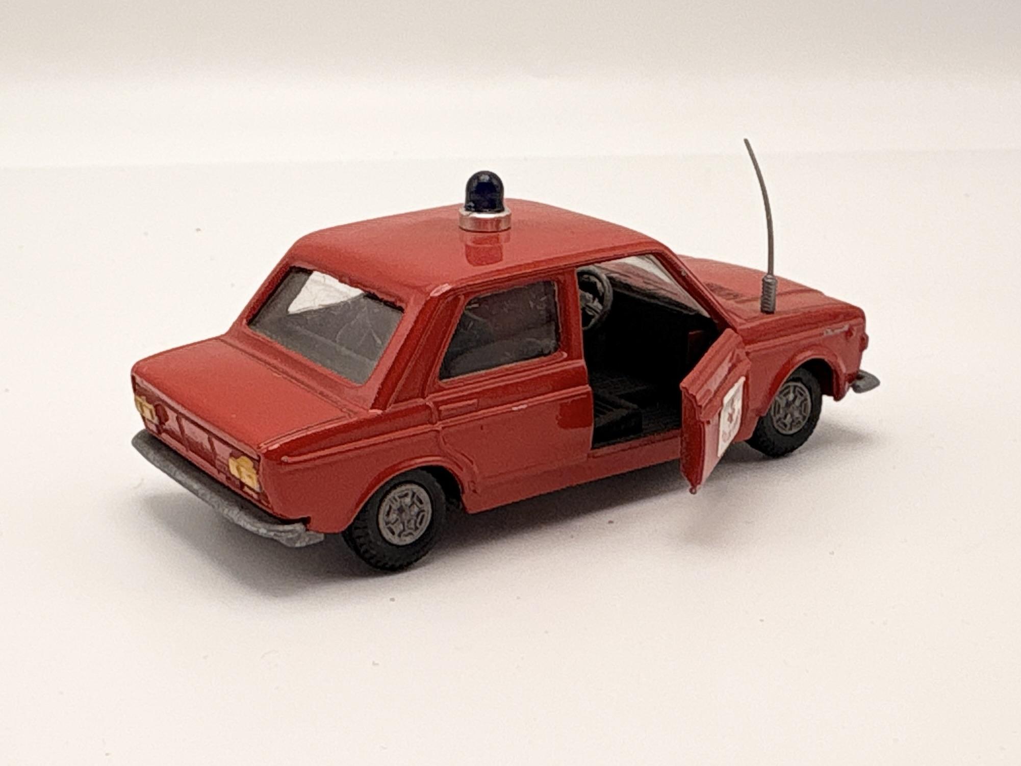 FIAT 128 VOITURE DE POMPIER MERCURY 1/43