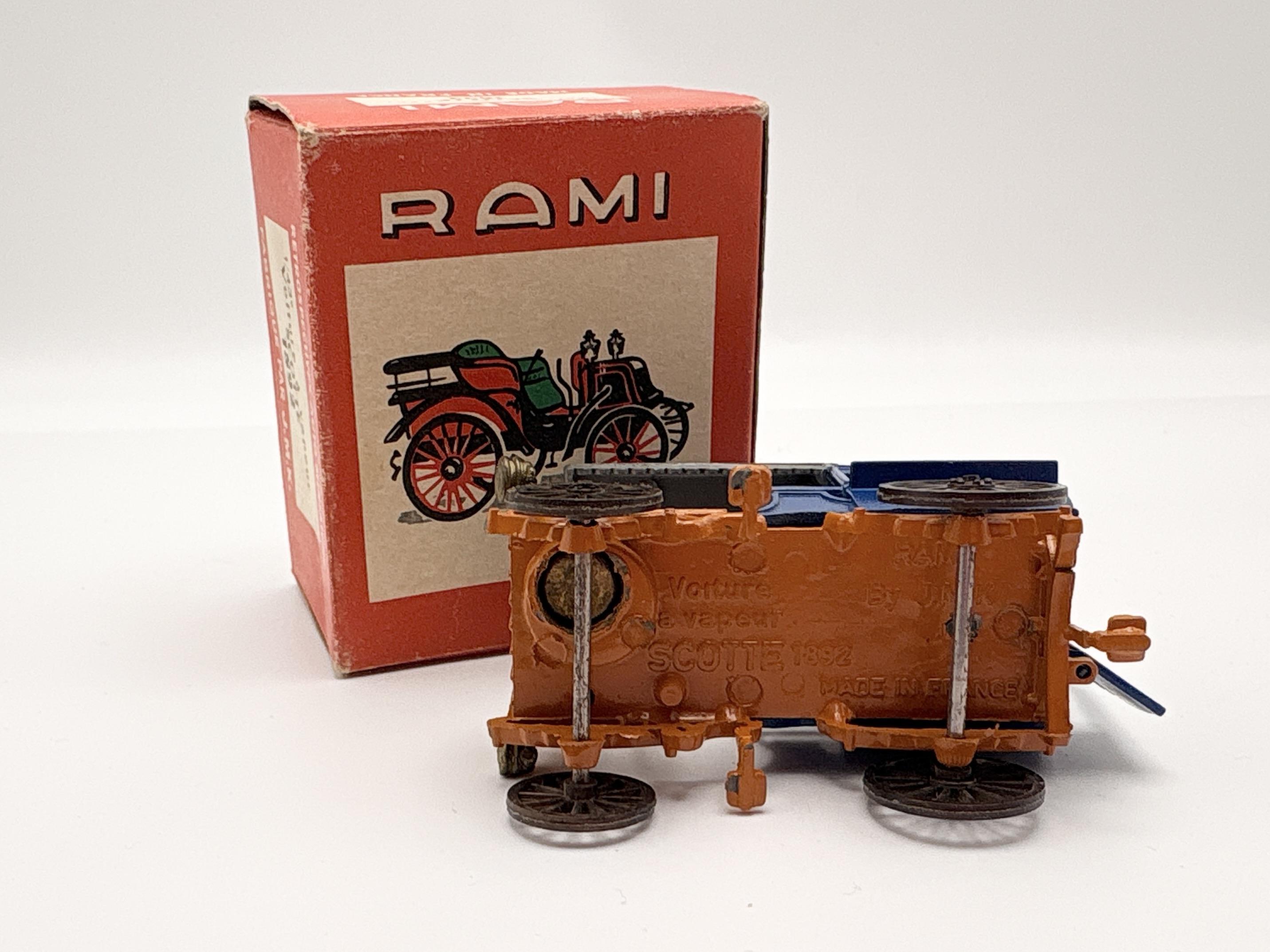 VOITURE A VAPEUR SCOTTE 1892 RAMI 1/43