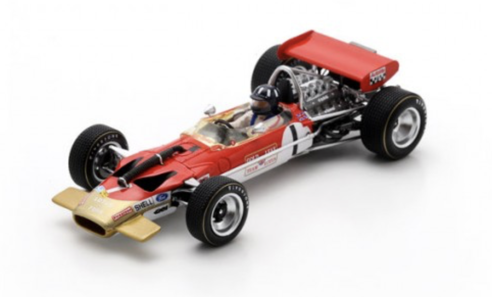 LOTUS 49B N°1 4TH GERMANY GP 1969 SPARK 1/43