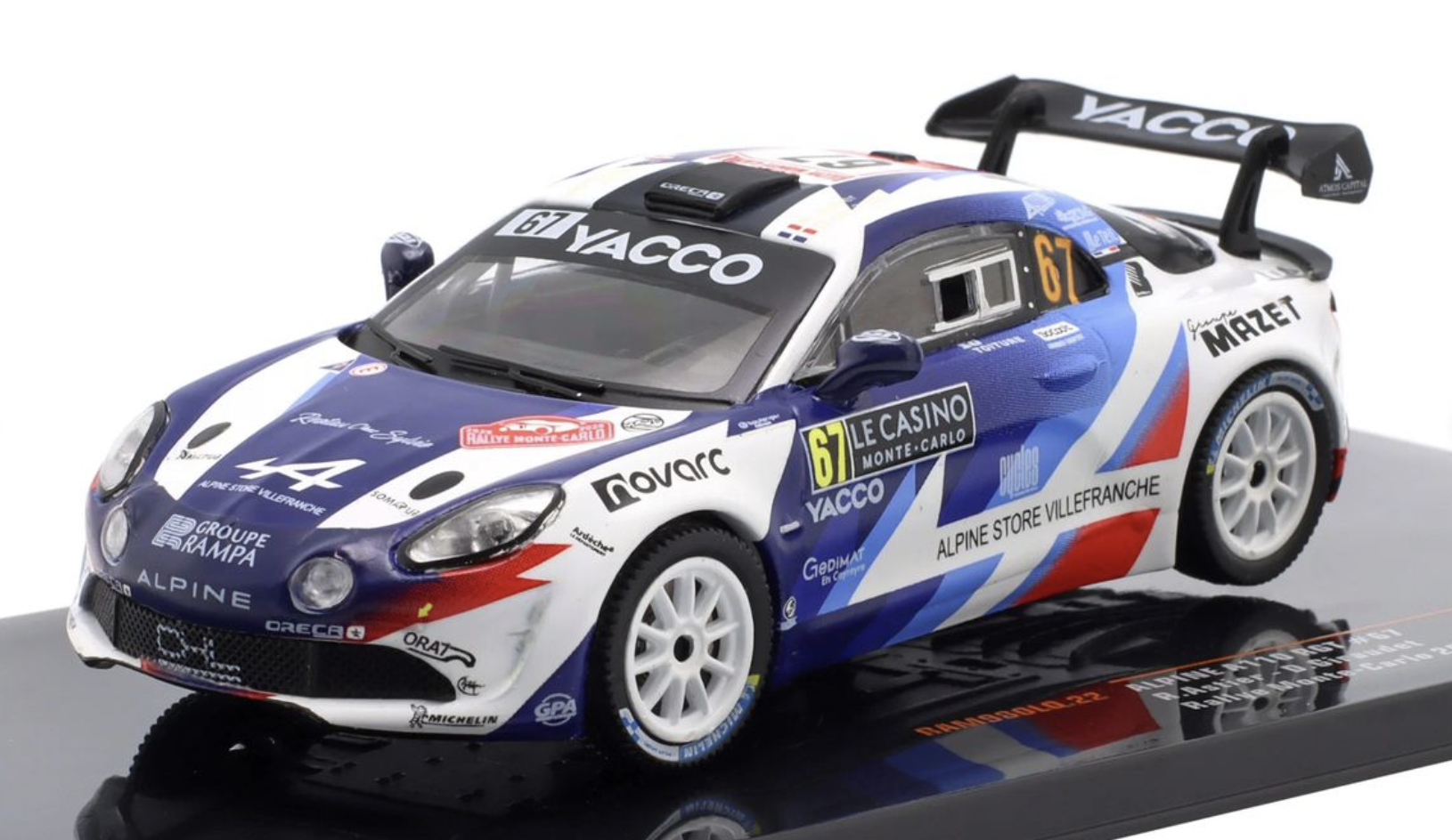 Alpine A110 RGT #67 Rally Monte Carlo 2025 IXO 1/43