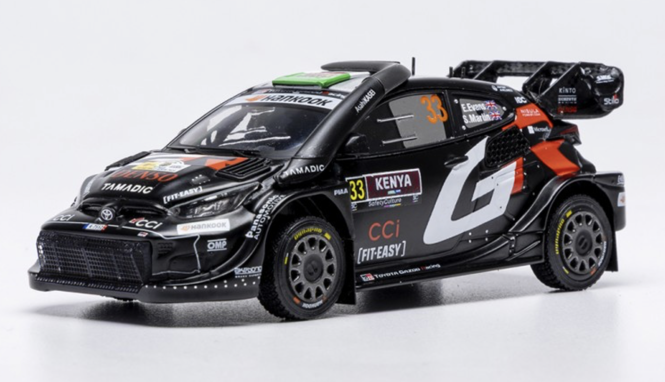 Toyota GR Yaris Rally1 33 WINNER RALLY KENYA 2025 IXO 1/43