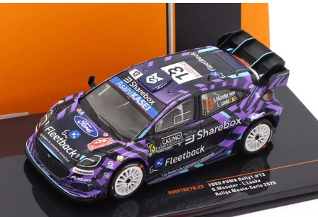 Ford Puma Rally1 #13, Munster/Louka, Rally Monte Carlo 2026, IXO 1/43