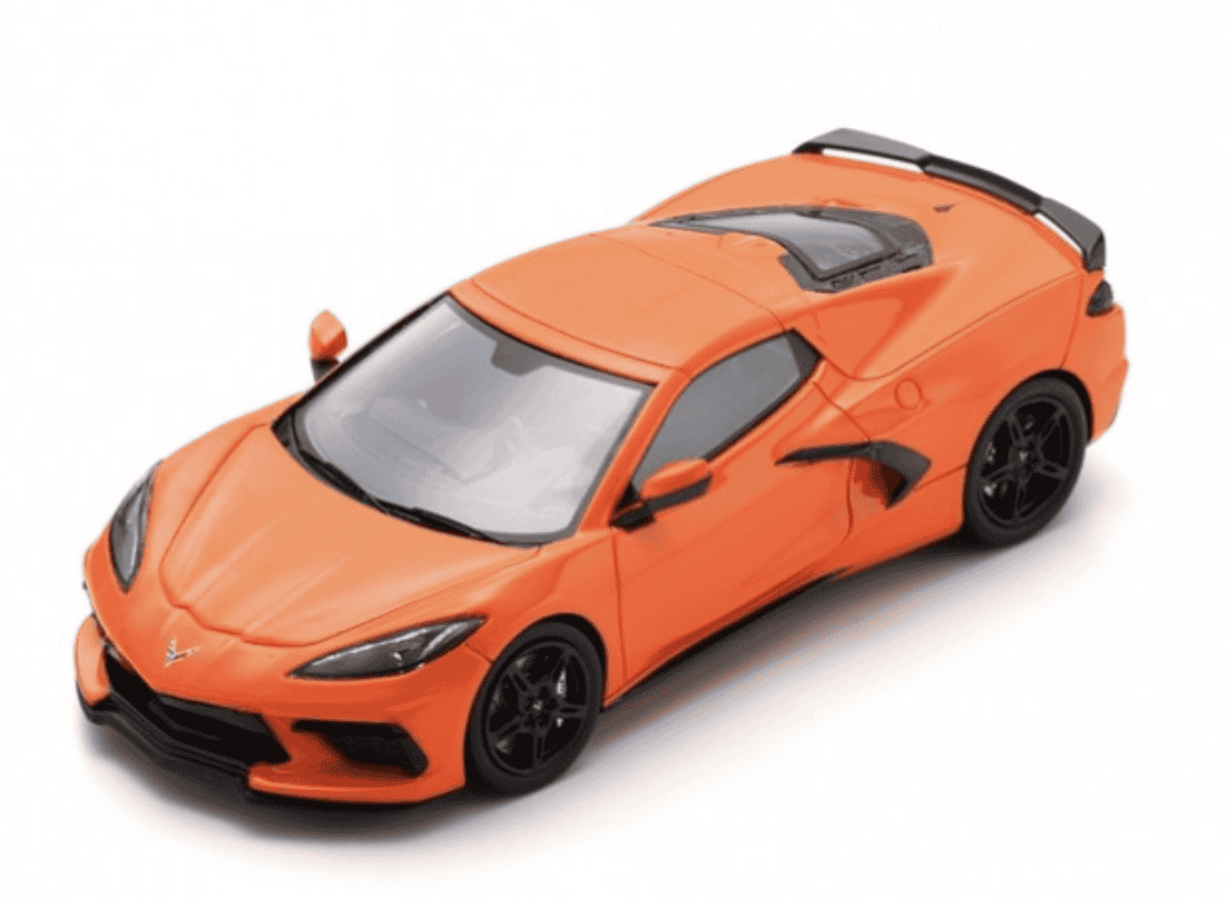 CHEVROLET CORVETTE C8 ORANGE 2020 SPARK 1/43°
