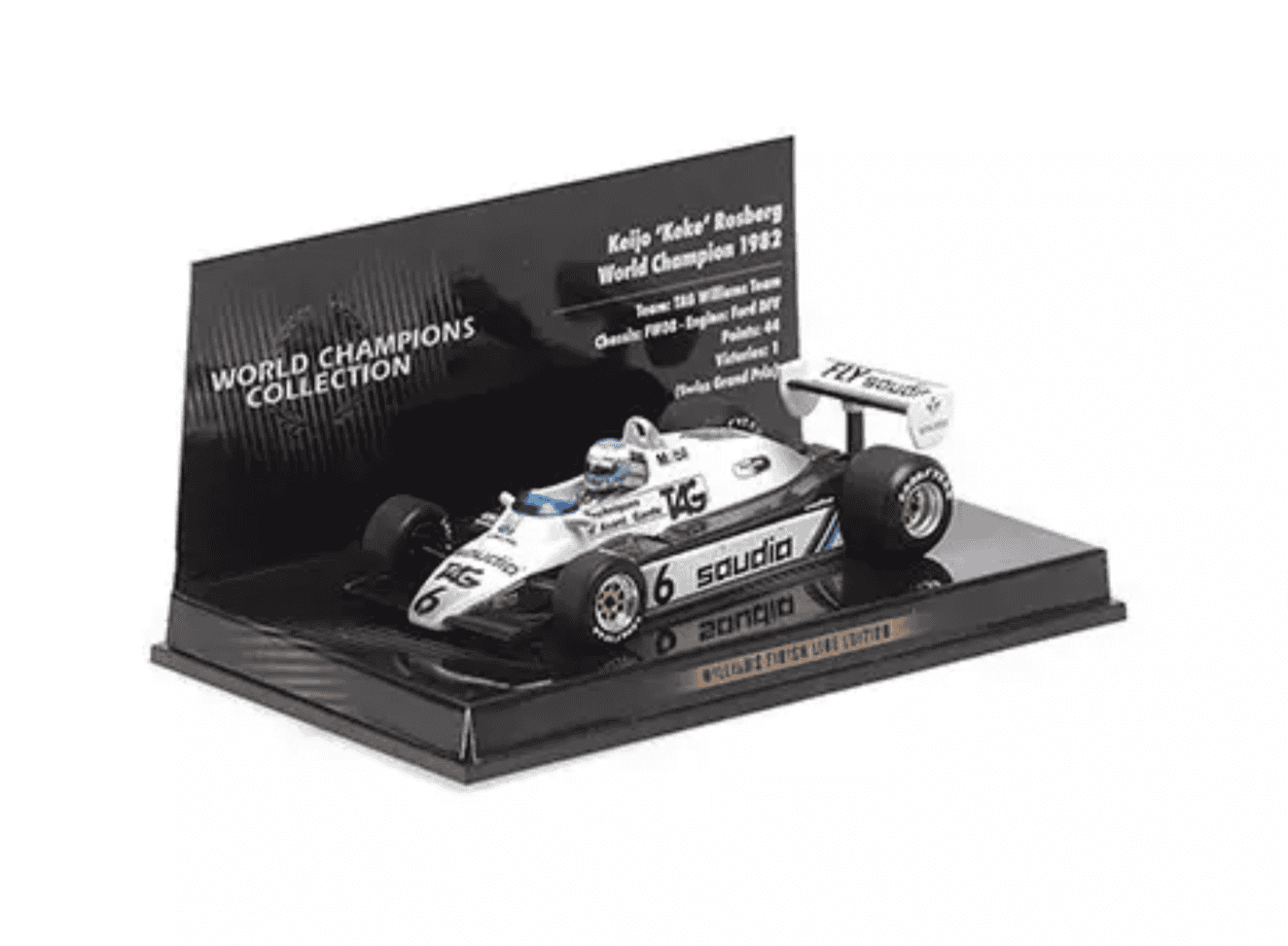 WILLIAMS FW08 N°6 ROSBERG WC 1982 MINICHAMPS 1/43°