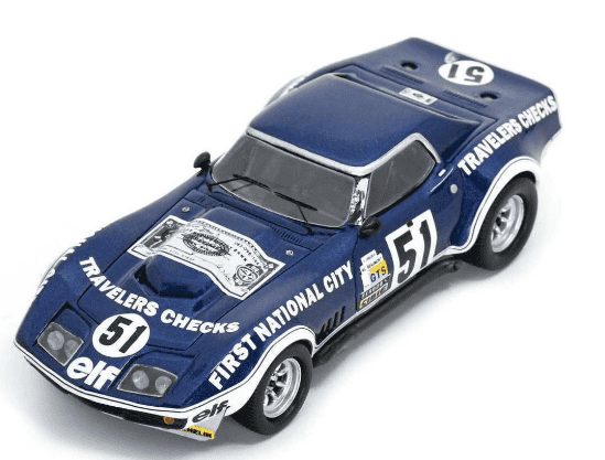CHEVROLET CORVETTE C3 N°51 18EME 24H LE MANS 1974 H.GREDER - M-C.BEAUMONT SPARK 1/43°