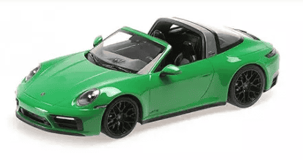 PORSCHE 911 TARGA 4 GTS 2021 GREEN MINICHAMPS 1/18°