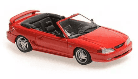 FORD MUSTANG CABRIOLET ROUGE MAXICHAMPS 1/43°