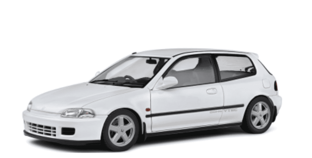 HONDA CIVIC FROST WHITE 1991 SOLIDO 1/18°