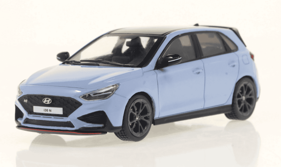 HYUNDAI I30 N PERFORMANCE BLUE SOLIDO 1/43°