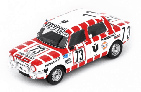 SIMCA 1000 RALLYE 2 SPA 1974 SPARK 1/43°