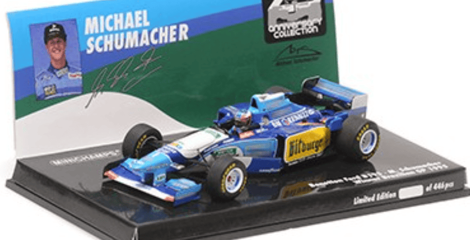 RENAULT F1 BENETTON B195 M.SCHUMACHER WINNER MONACO GP 1995 MINICHAMPS 1/43°
