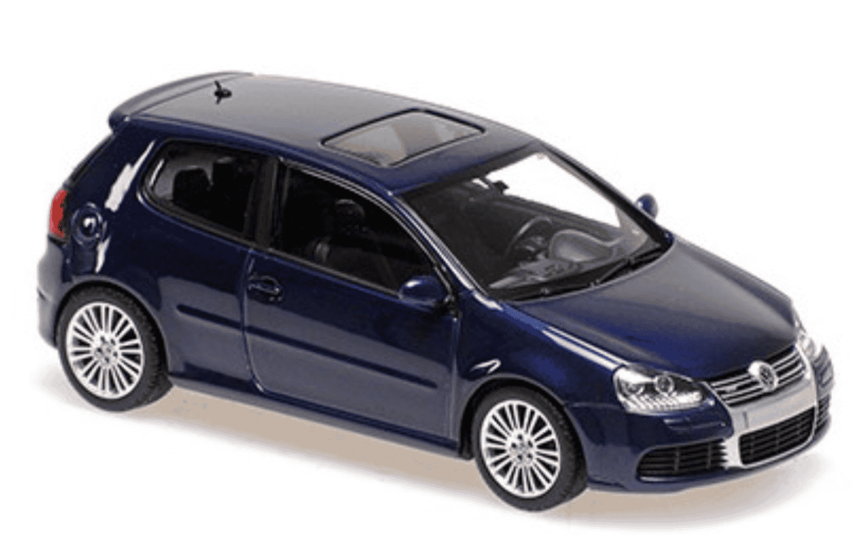 VOLKSWAGEN GOLF V R32 2005 BLEU MAXICHAMPS 1/43°