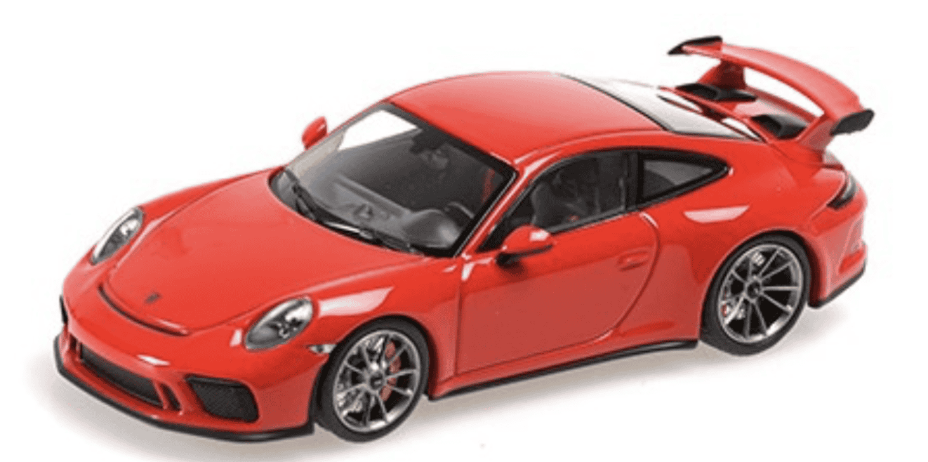 PORSCHE 911 GT3 2017 RED MINICHAMPS 1/43°