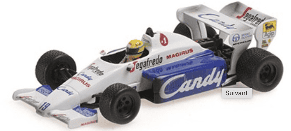 TOLEMAN HART TG184 AYRON SENNA 2ND PLACE GP MONACO 1984 MINICHAMPS 1/43°