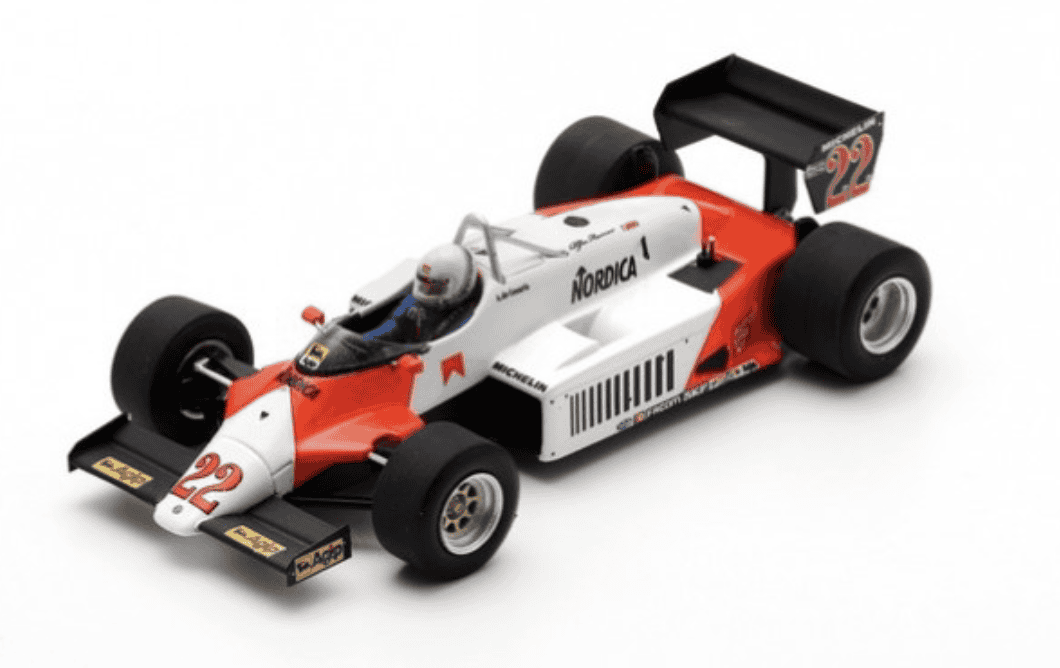 ALFA ROMEO 183T #22 2nd GERMAN GP 1983 SPARK 1/43°