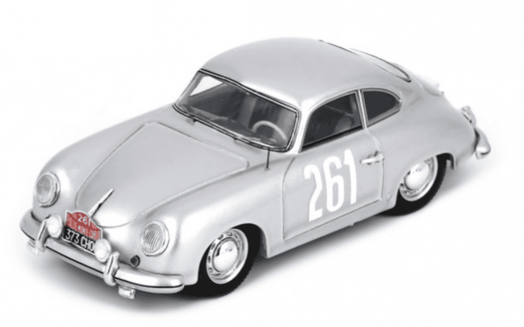 PORSCHE 356 1500 #261 MONTE CARLO RALLY 1955 SPARK 1/43°