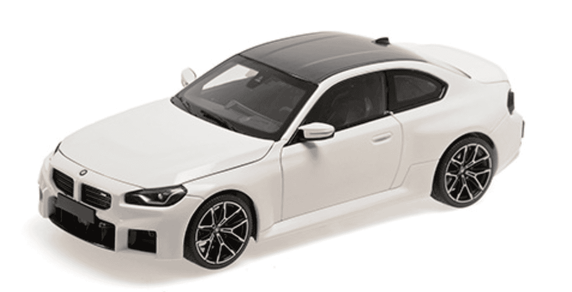 BMW M2 G87 2023 WHITE MINICHAMPS 1/18°