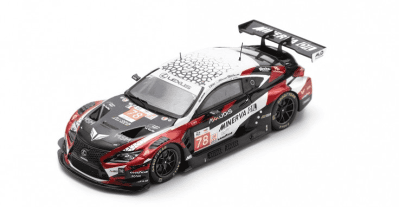 LEXUS RC F GT3 N°78 AKKODIS ASP TEAM 24H Le Mans 2024 K. van der Linde - T. Boguslavskiy - A. Robin 1/43 SPARK