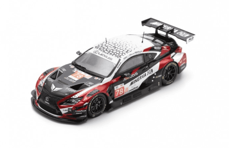 LEXUS RC F GT3 N°87 AKKODIS ASP TEAM 24H Le Mans 2024 T. Kimura - E. Masson - J. Hawksworth 1/43 SPARK