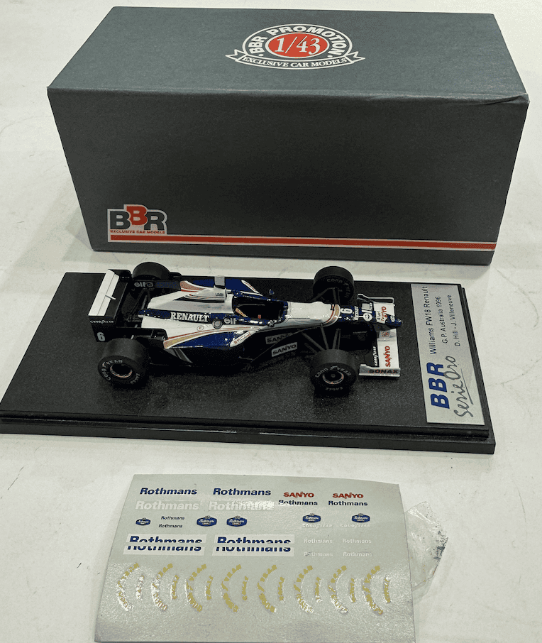 WILLIAMS FW18 RENAULT GP AUTRALIE 1996 BBR 1/43