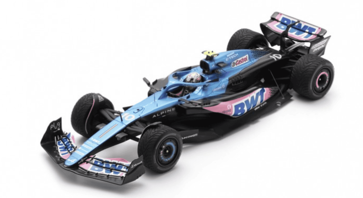 ALPINE A523 N°10 BWT Alpine F1 Team 3ème GP Pays-Bas 2023 Pierre Gasly avec pit board SPARK 1/18