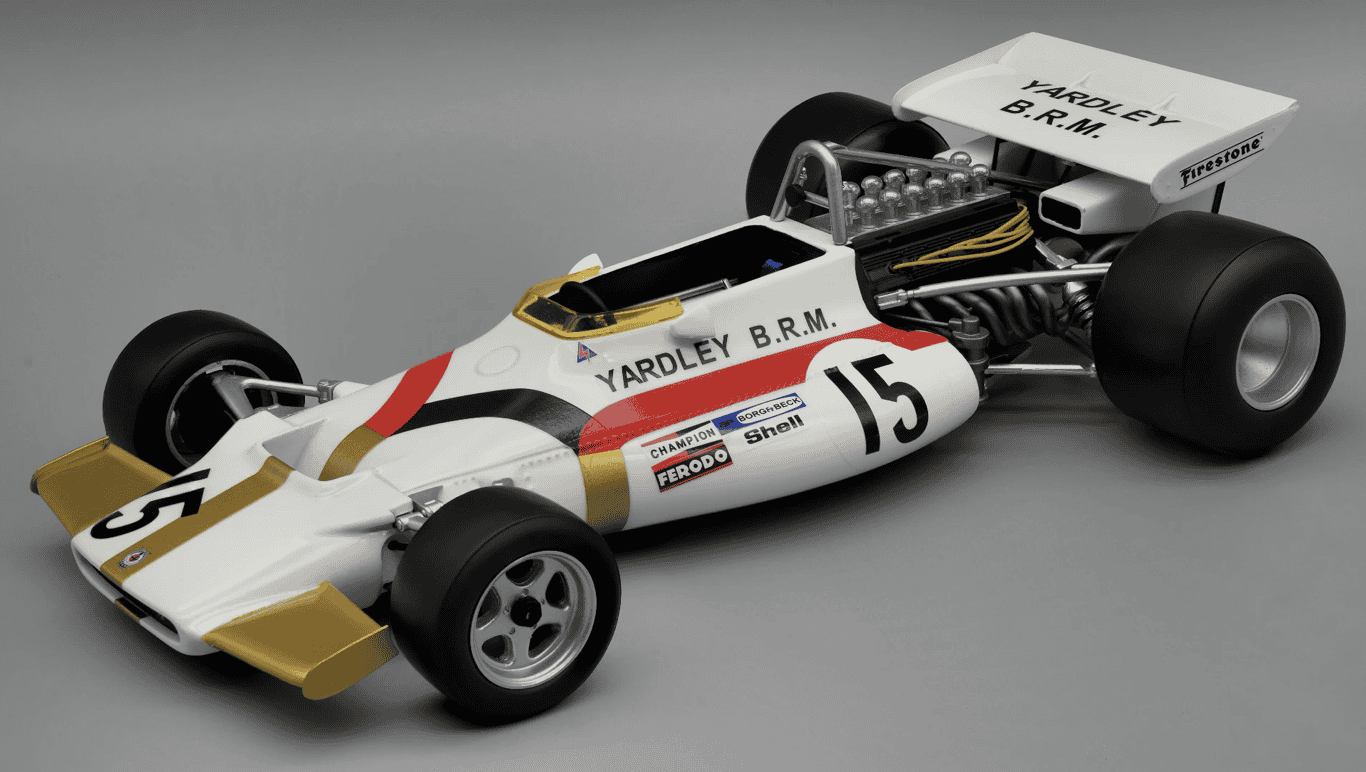BRM P160 1971 Monaco GP car #15 Driver Pedro Rodriguez Tecnomodel 1/18
