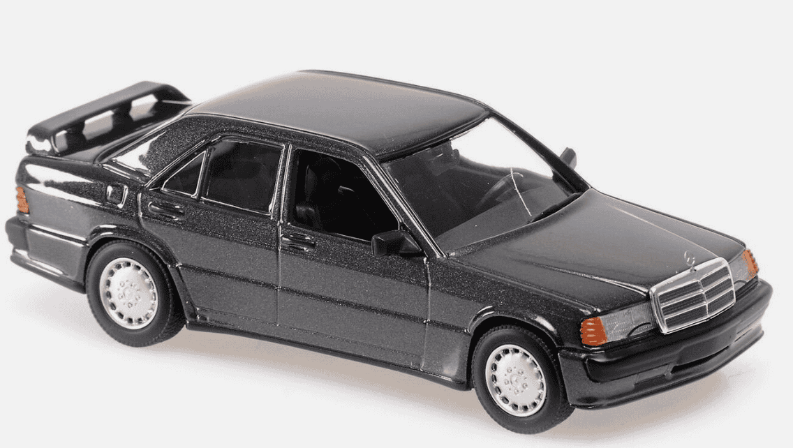 Mercedes-benz 190 E black 2 3 -16 1984 Maxichamps 1/43