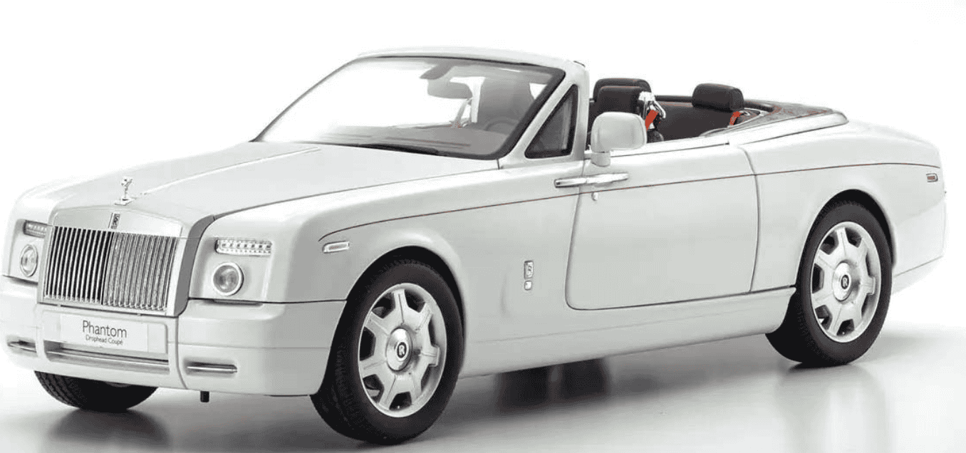 ROLLS-ROYCE PHANTOM DROPHEAD COUPÉ 2007 ENGLISH WHITE KYOSHO 1/18