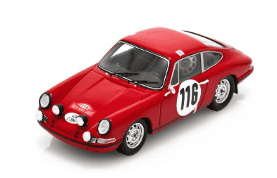 PORSCHE 911 T/R 2nd MONTE CARLO 1968 SPARK 1/43°