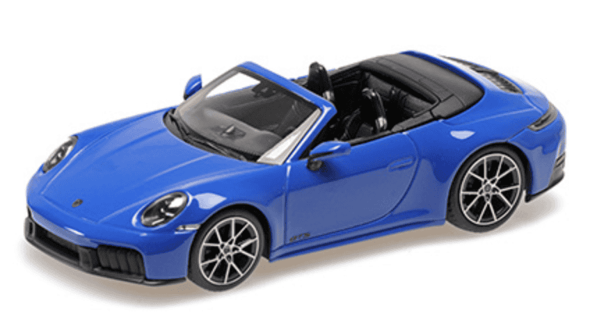 PORSCHE 911 (992.2) CARRERA GTS CABRIOLET – 2024 – BLUE MINICHAMPS 1/43