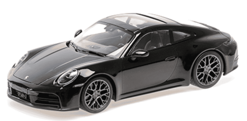 PORSCHE 911 (992.2) CARRERA COUPE – 2024 – BLACK METALLIC MINICHAMPS 1/18