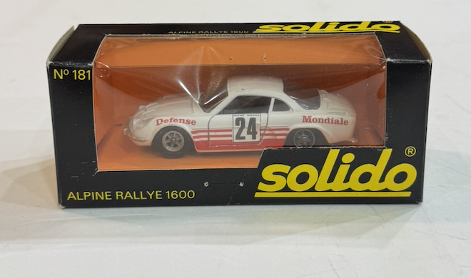 ALPINE A110 1600 1971 SOLIDO 1/43°